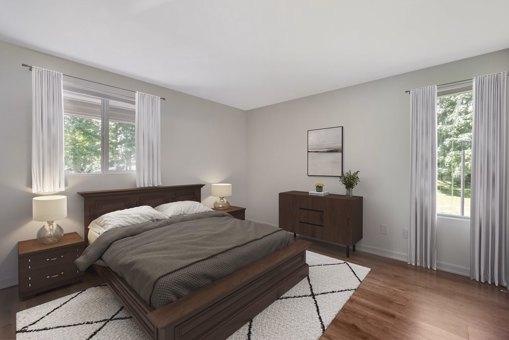 bedroom at Archstone Redmond Lakeview Apartments 