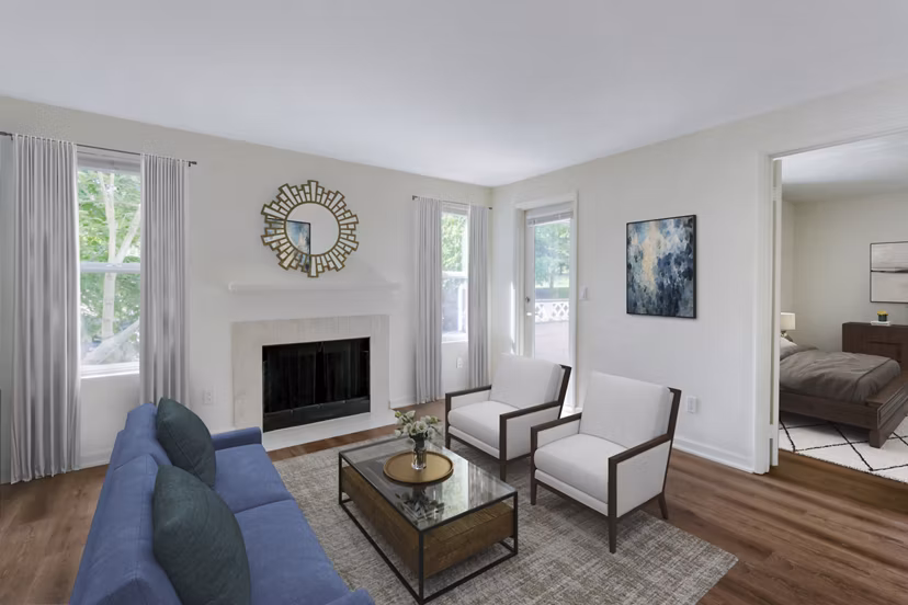 living room at Archstone Redmond Lakeview Apartments 