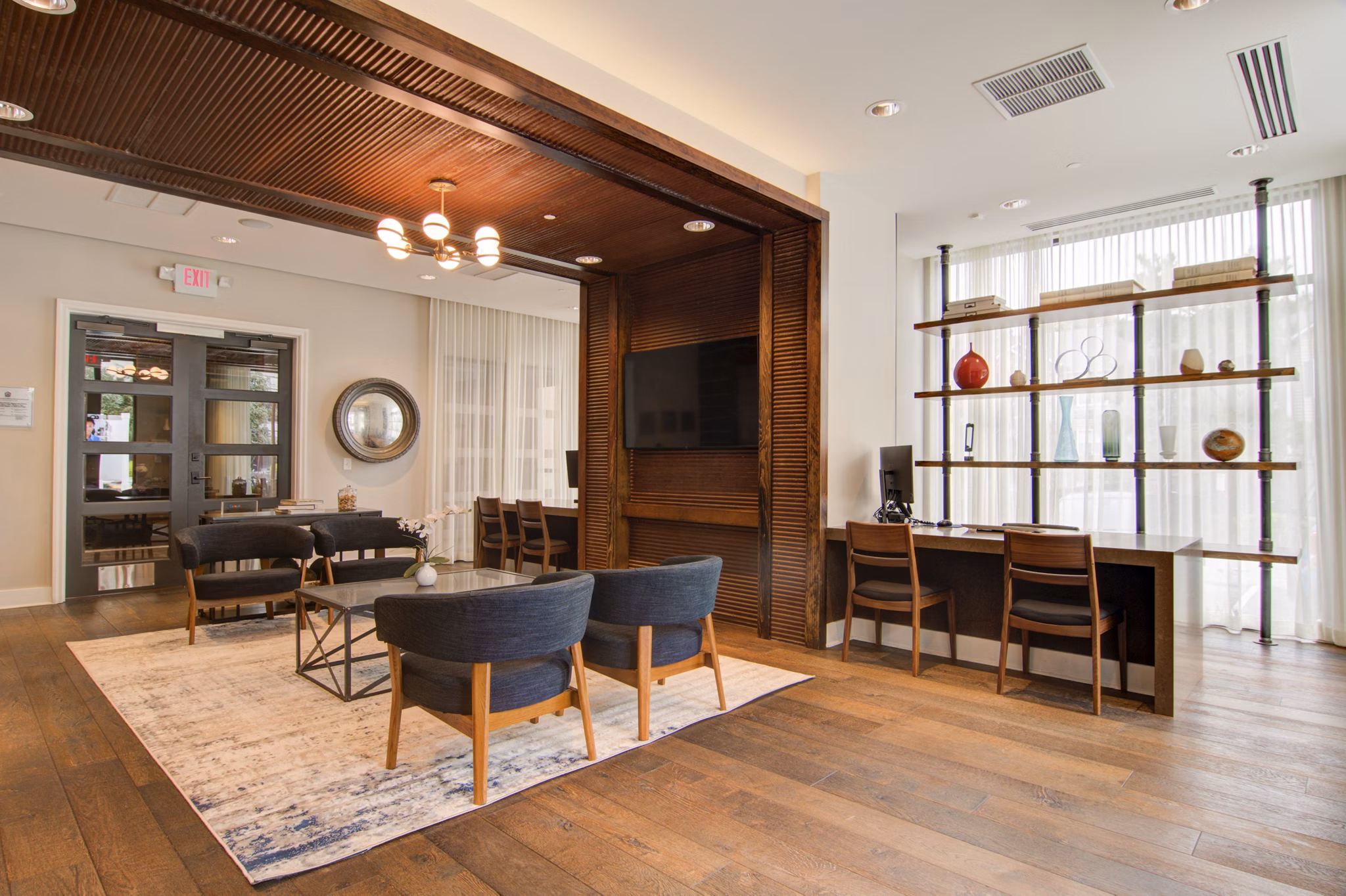 clubhouse at Millworks Apartments