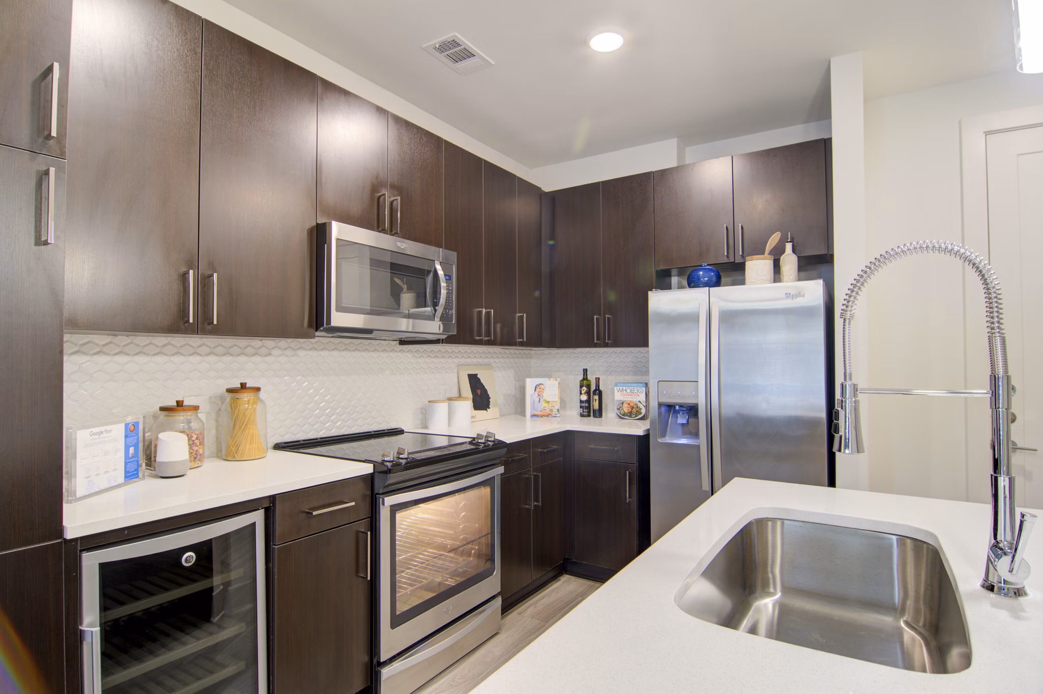 kitchen at Millworks Apartments