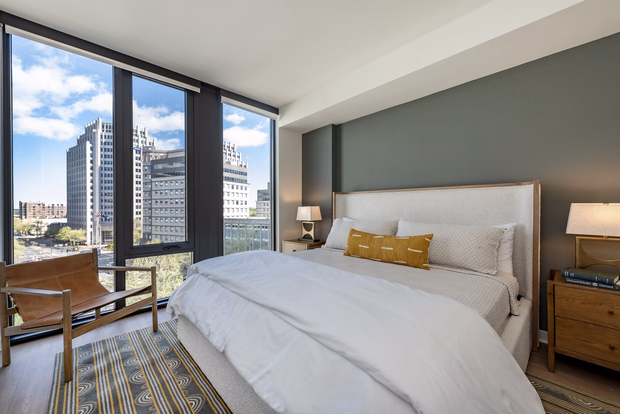Bedroom at The Charles Apartments