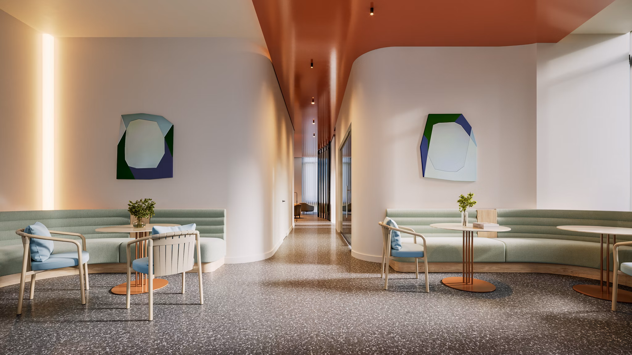 rendering at The Charles Apartments