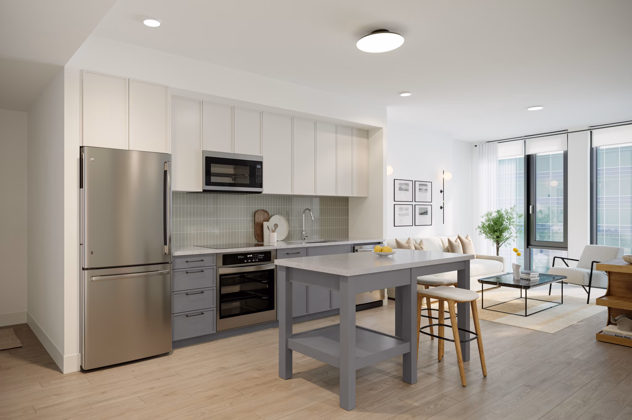 rendering at The Charles Apartments