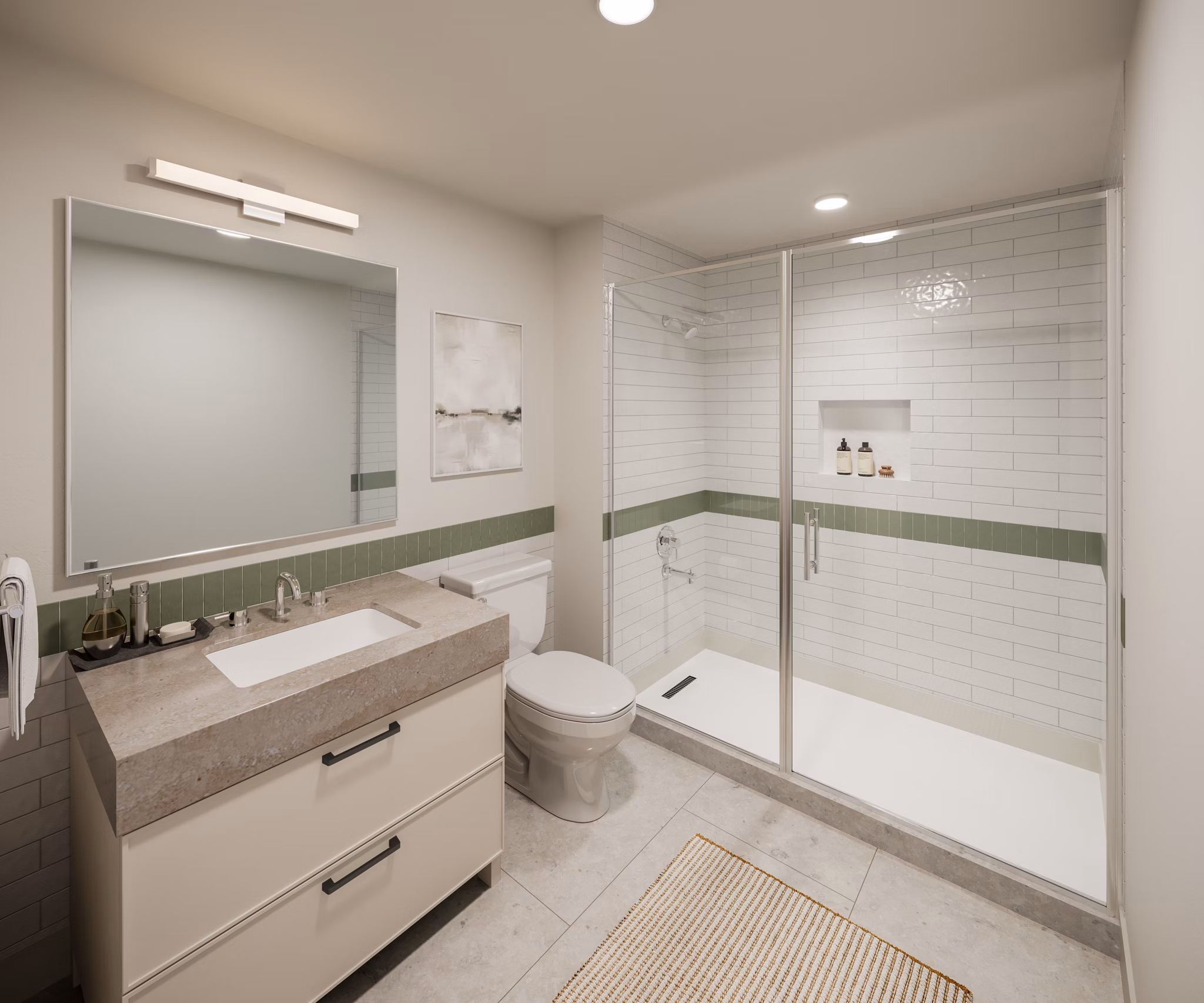 rendering at The Charles Apartments