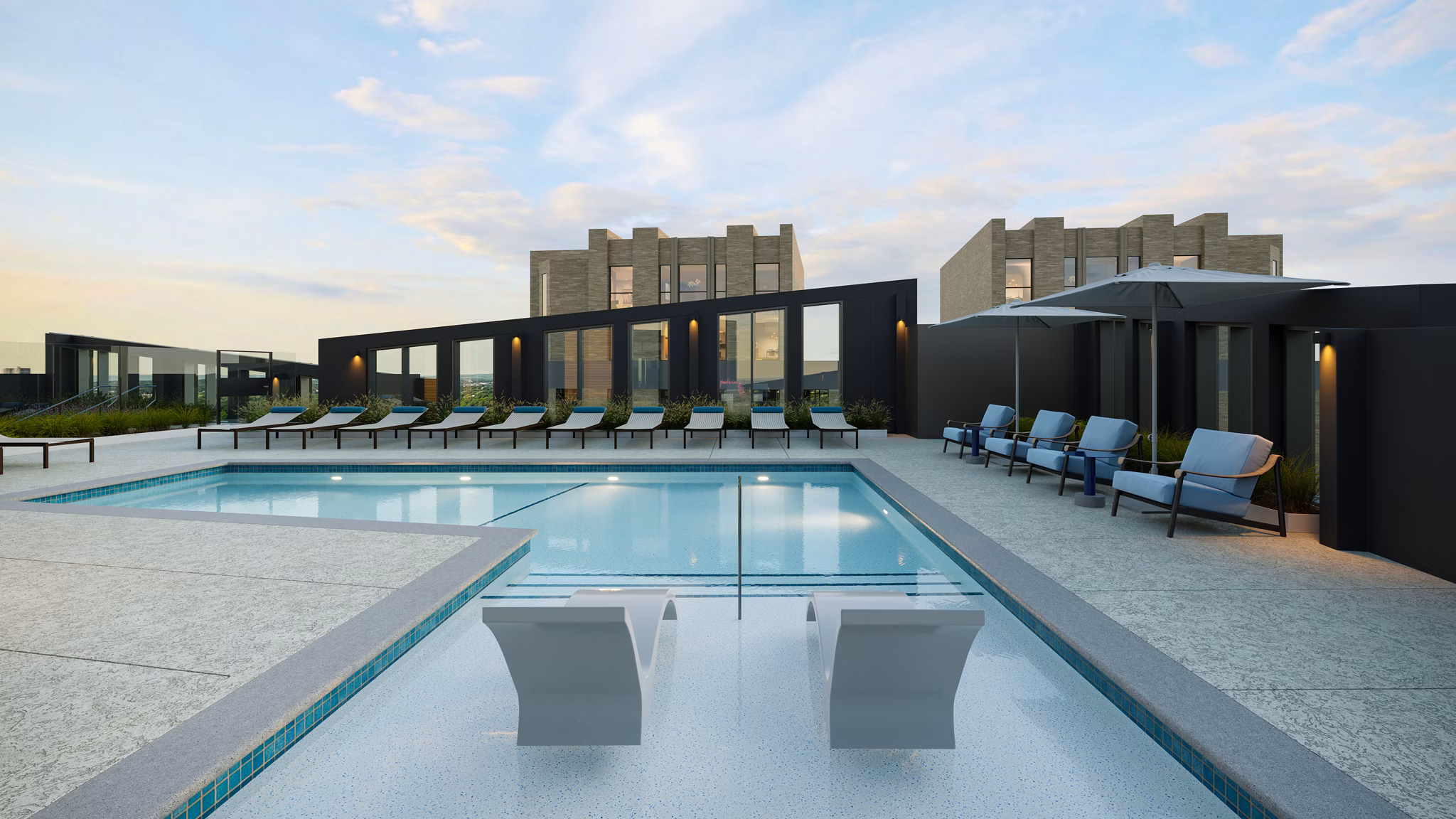 rendering at The Charles Apartments