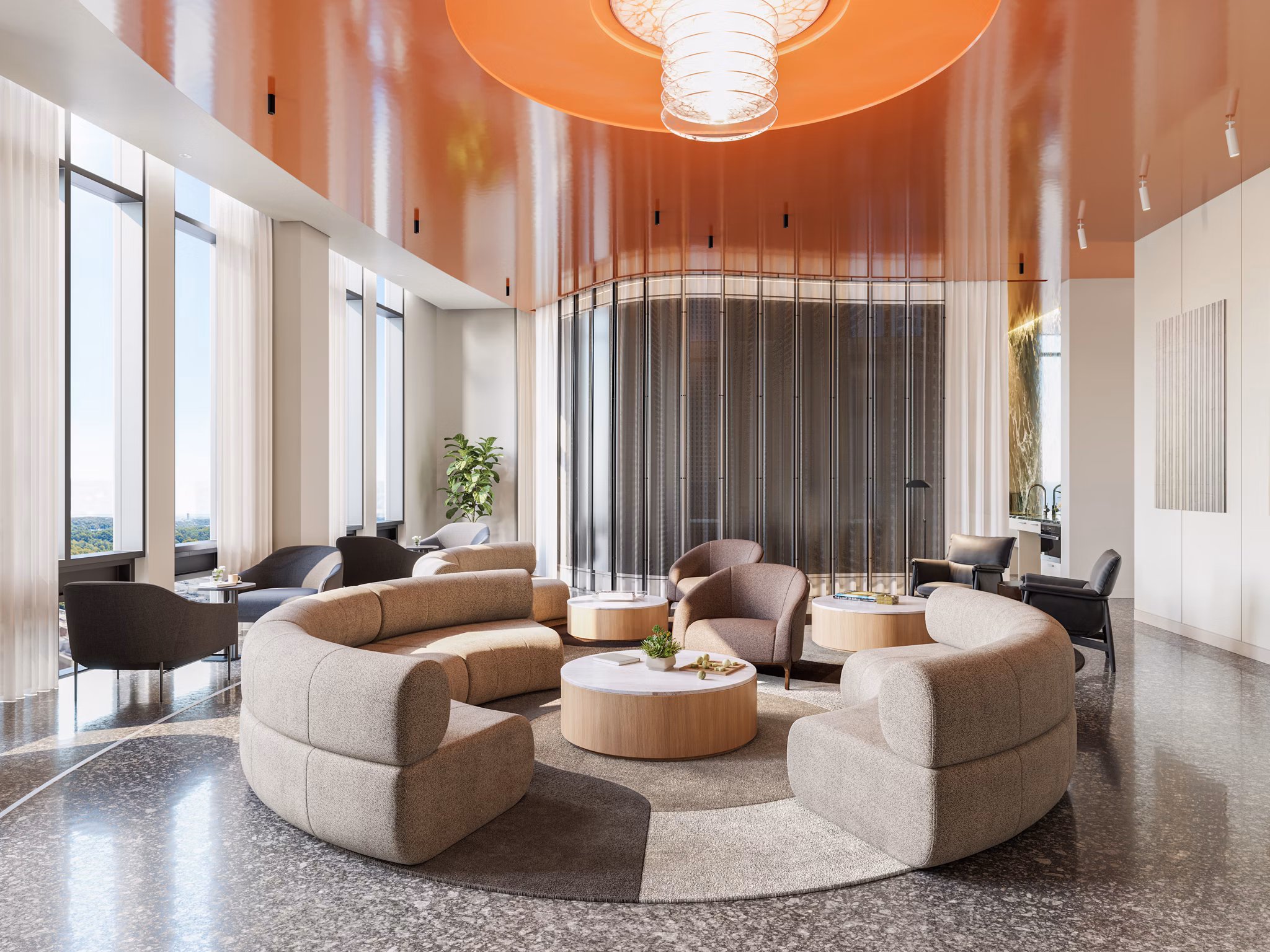 rendering at The Charles Apartments