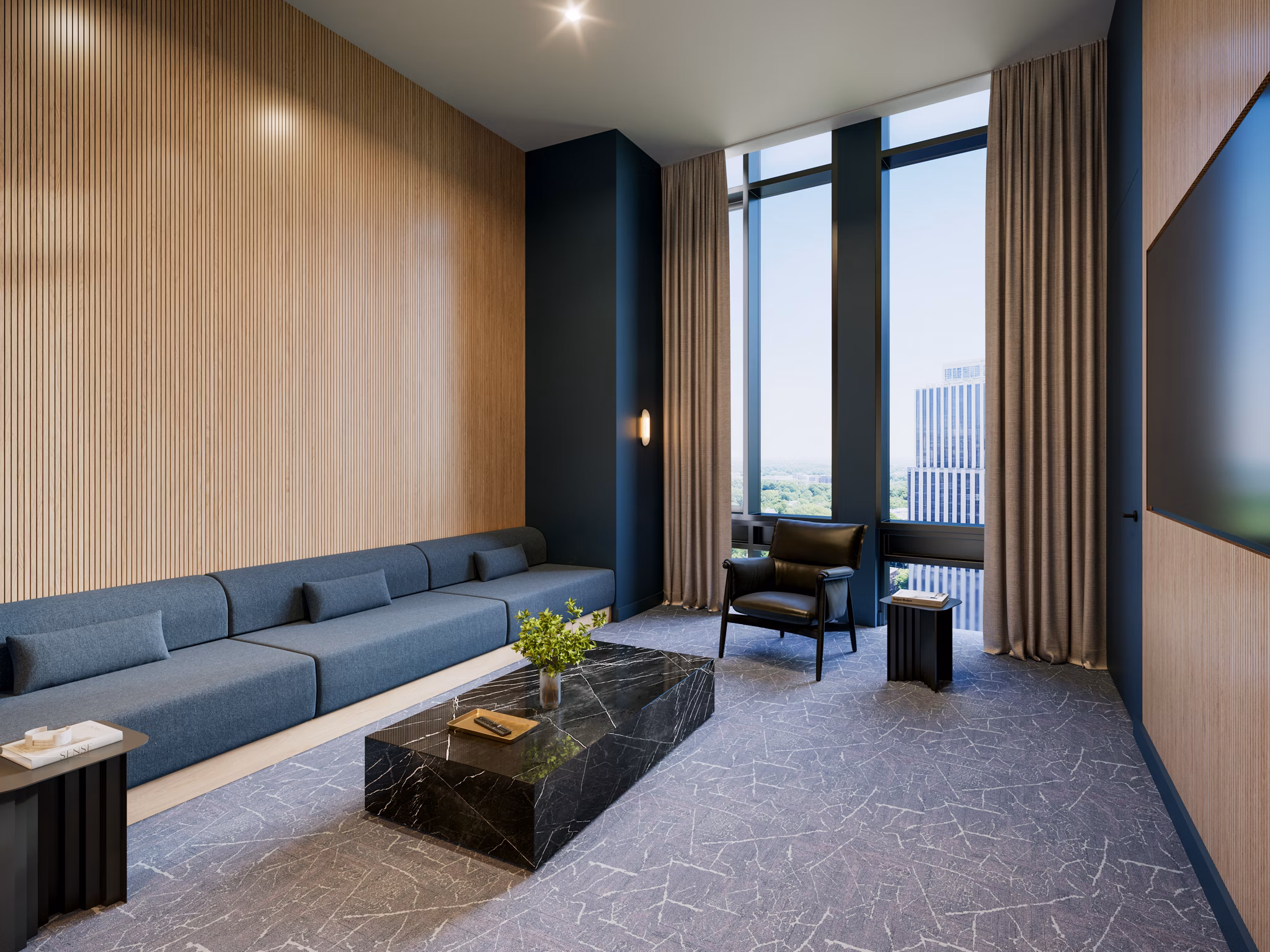 rendering at The Charles Apartments