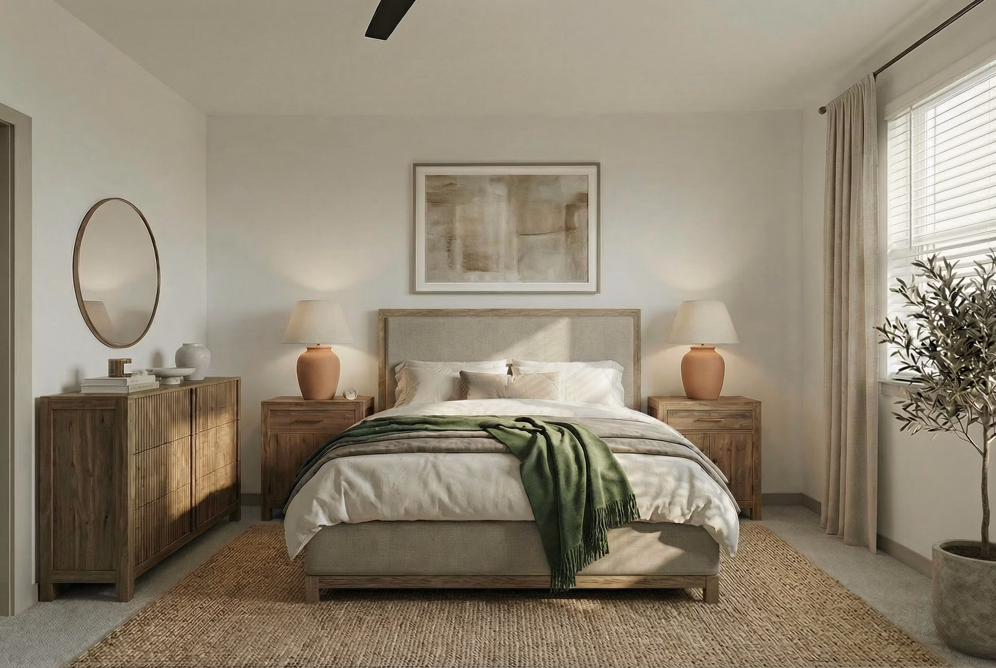 Bedroom at Archer Eastfield Station Apartments