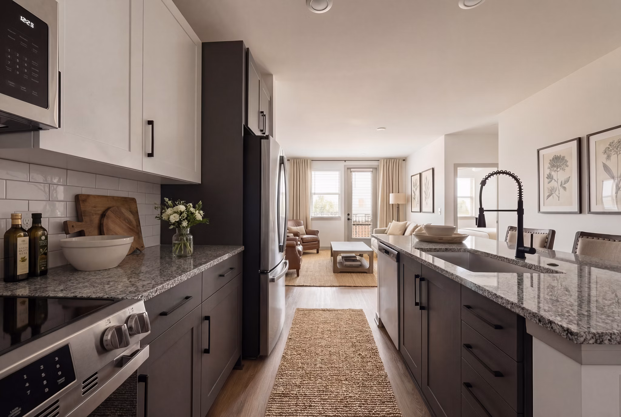 Kitchen at Archer Eastfield Station Apartments