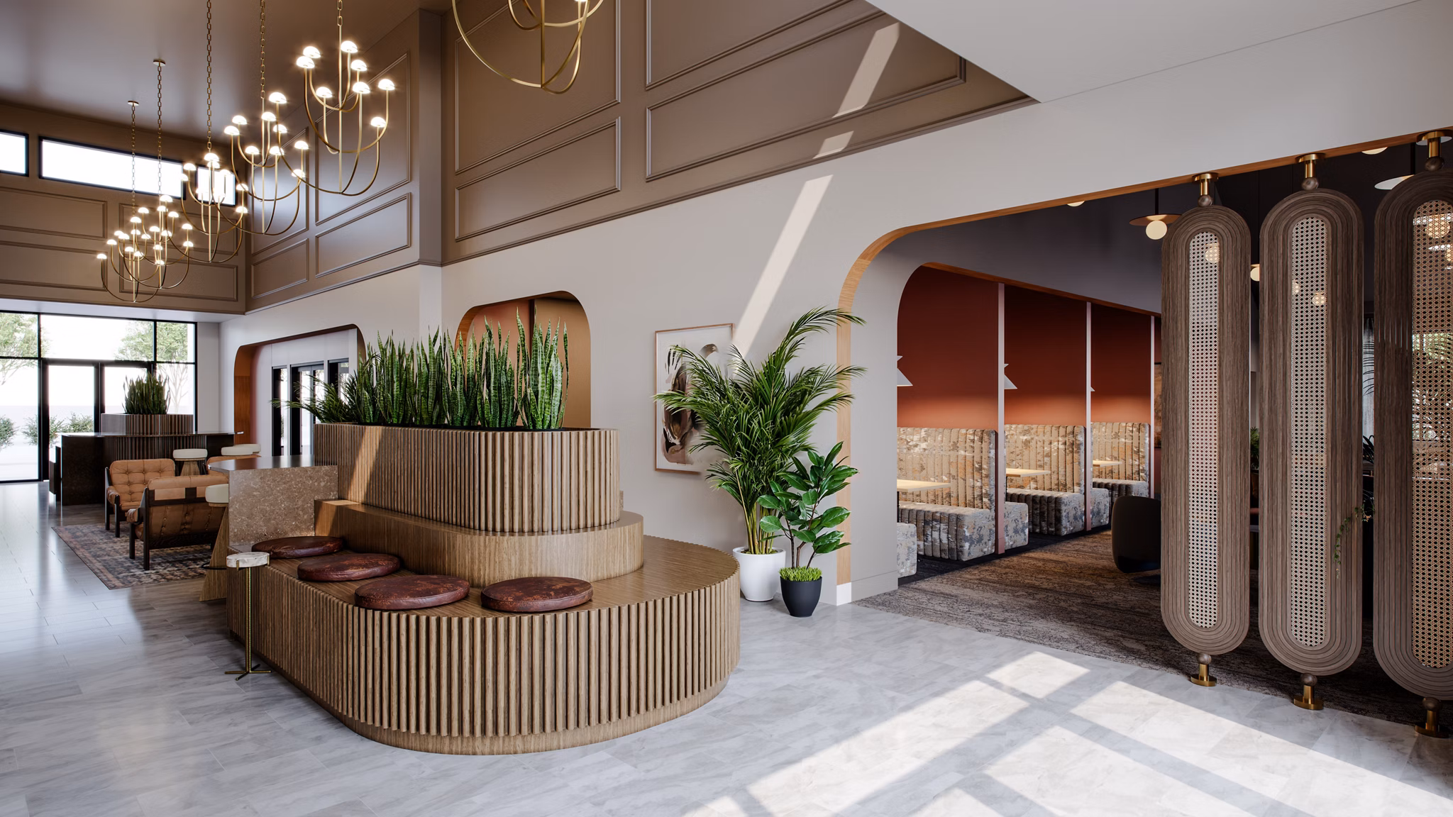 rendering at Archer Apartments