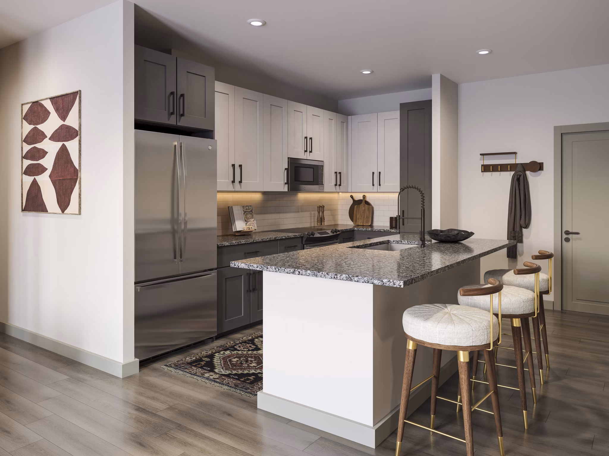 rendering at Archer Apartments