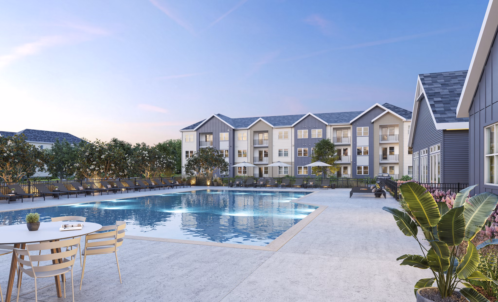 rendering at Archer Apartments