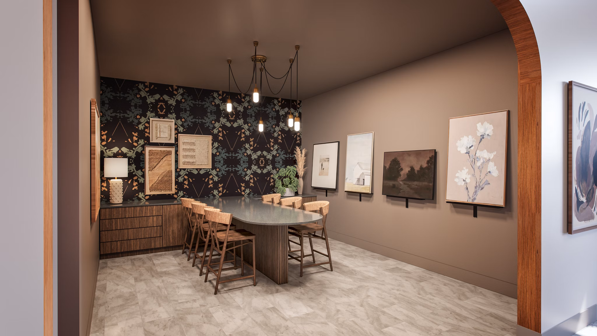 rendering at Archer Apartments