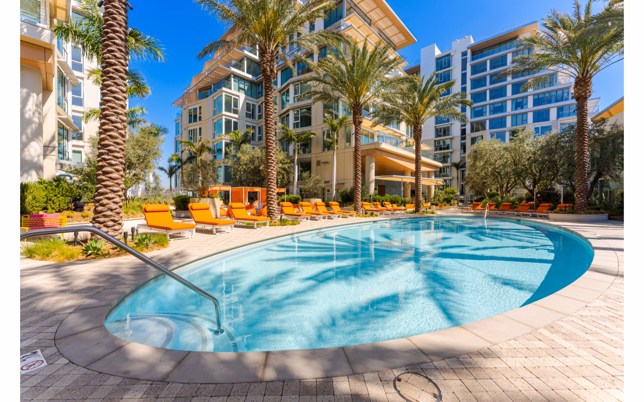 pool at 222 North City Apartments 