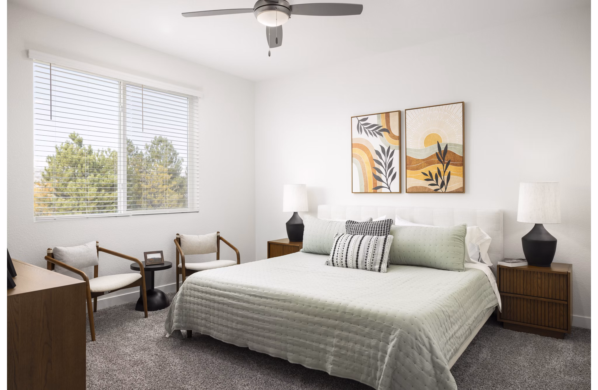 bedroom at The Selby Apartments