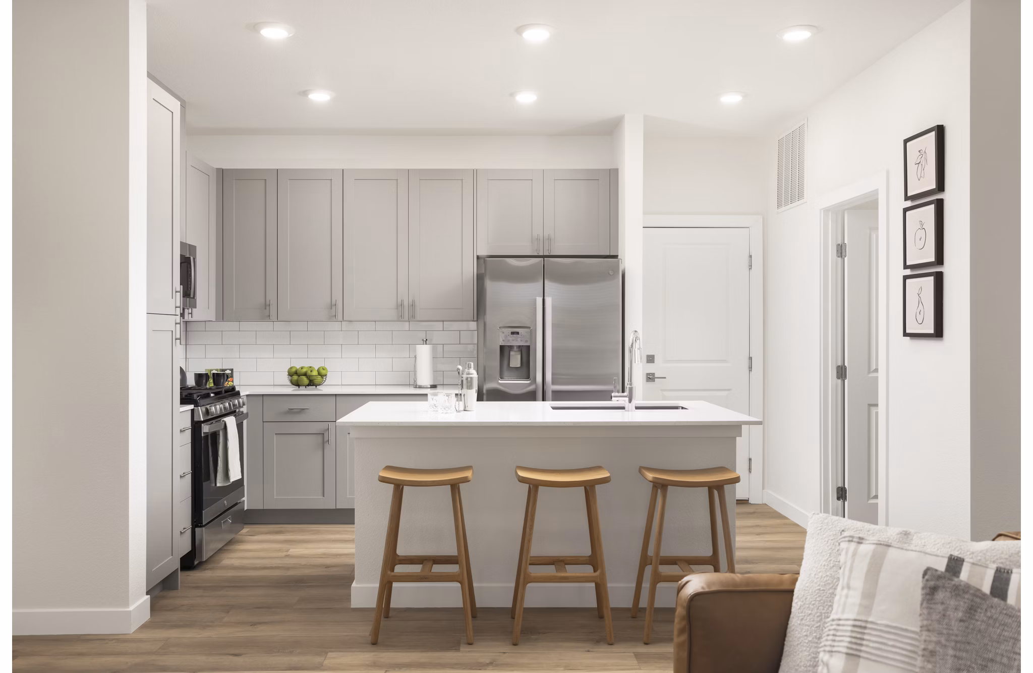 kitchen at The Selby Apartments