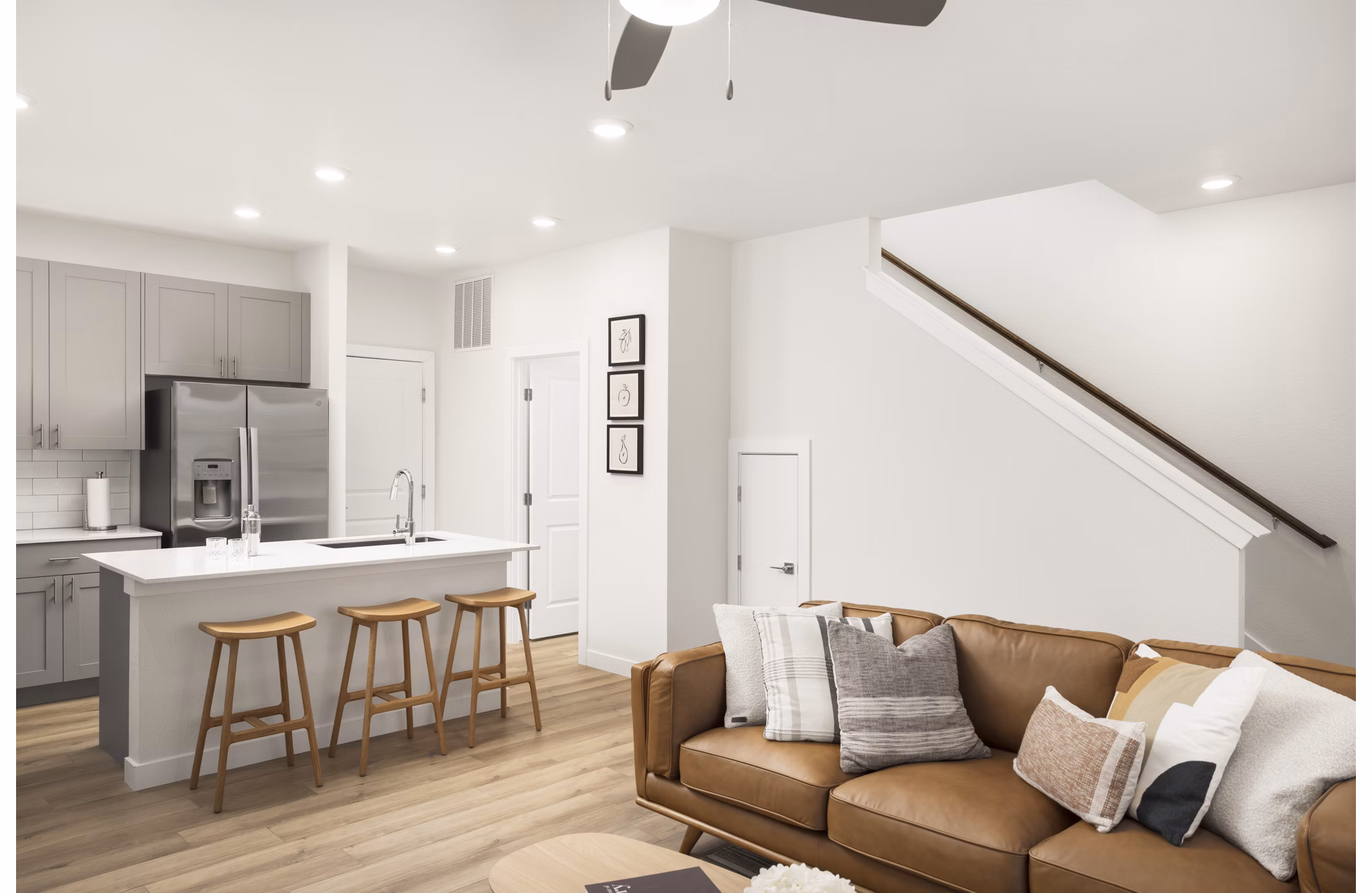 living room at The Selby Apartments