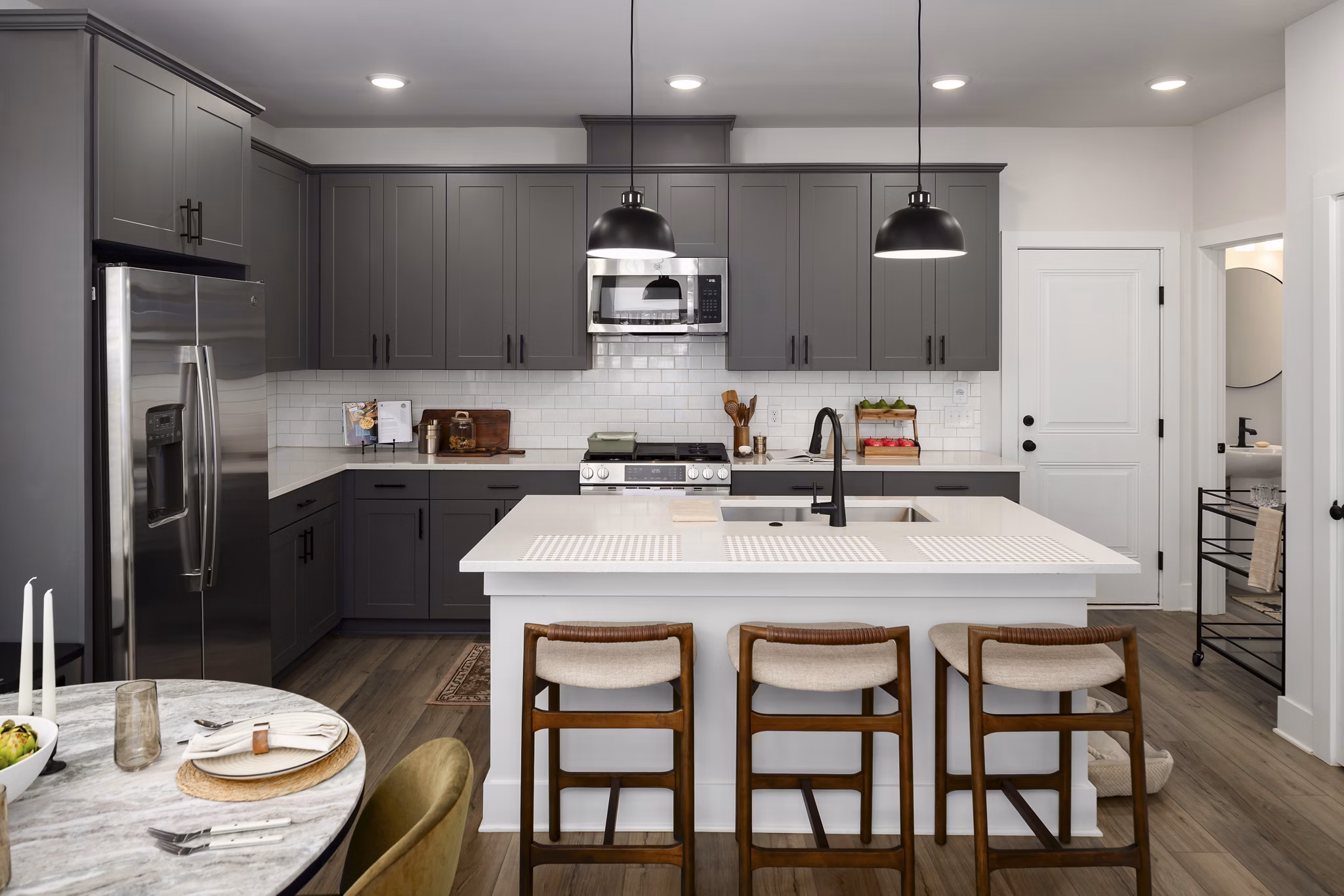 Kitchen at Harmon West Meade Apartments