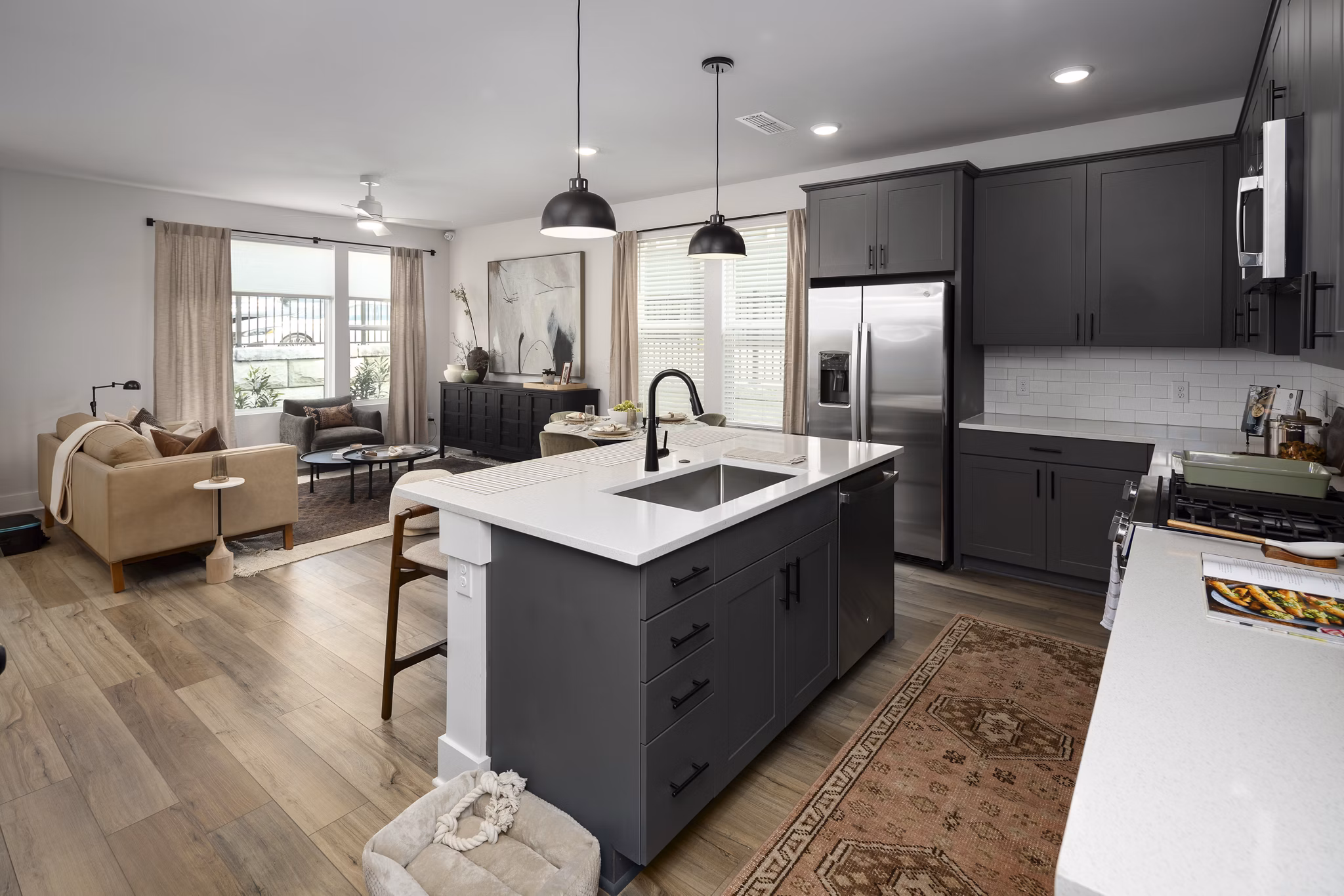 Kitchen at Harmon West Meade Apartments