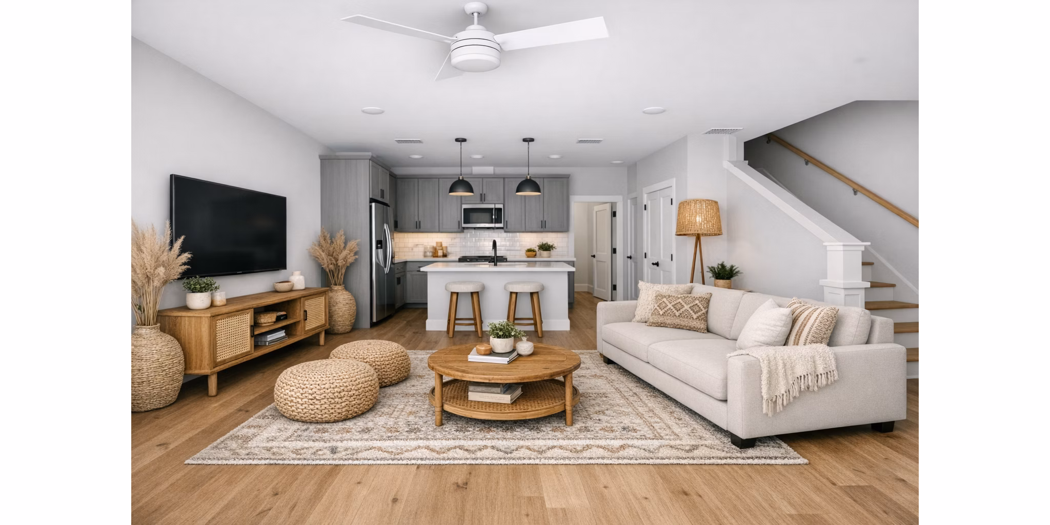 Living Room at Harmon West Meade Apartments