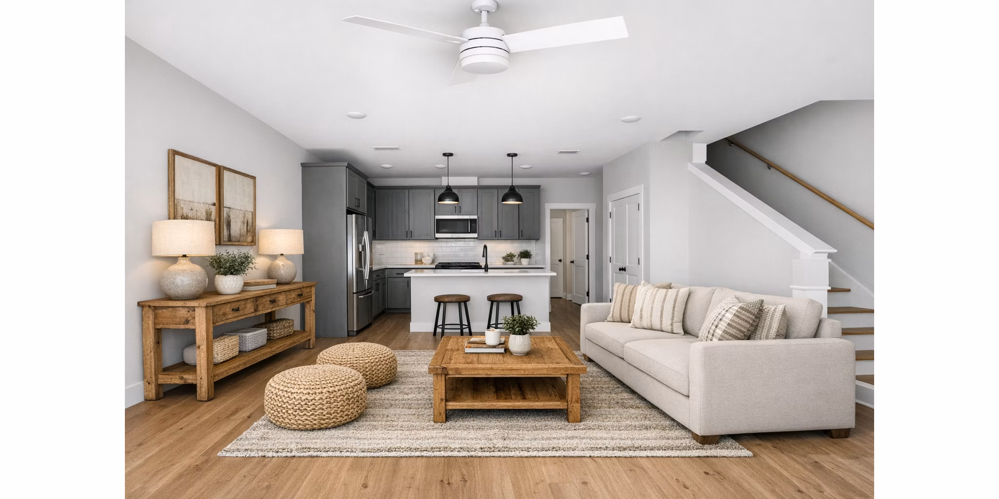 Living Room at Harmon West Meade Apartments