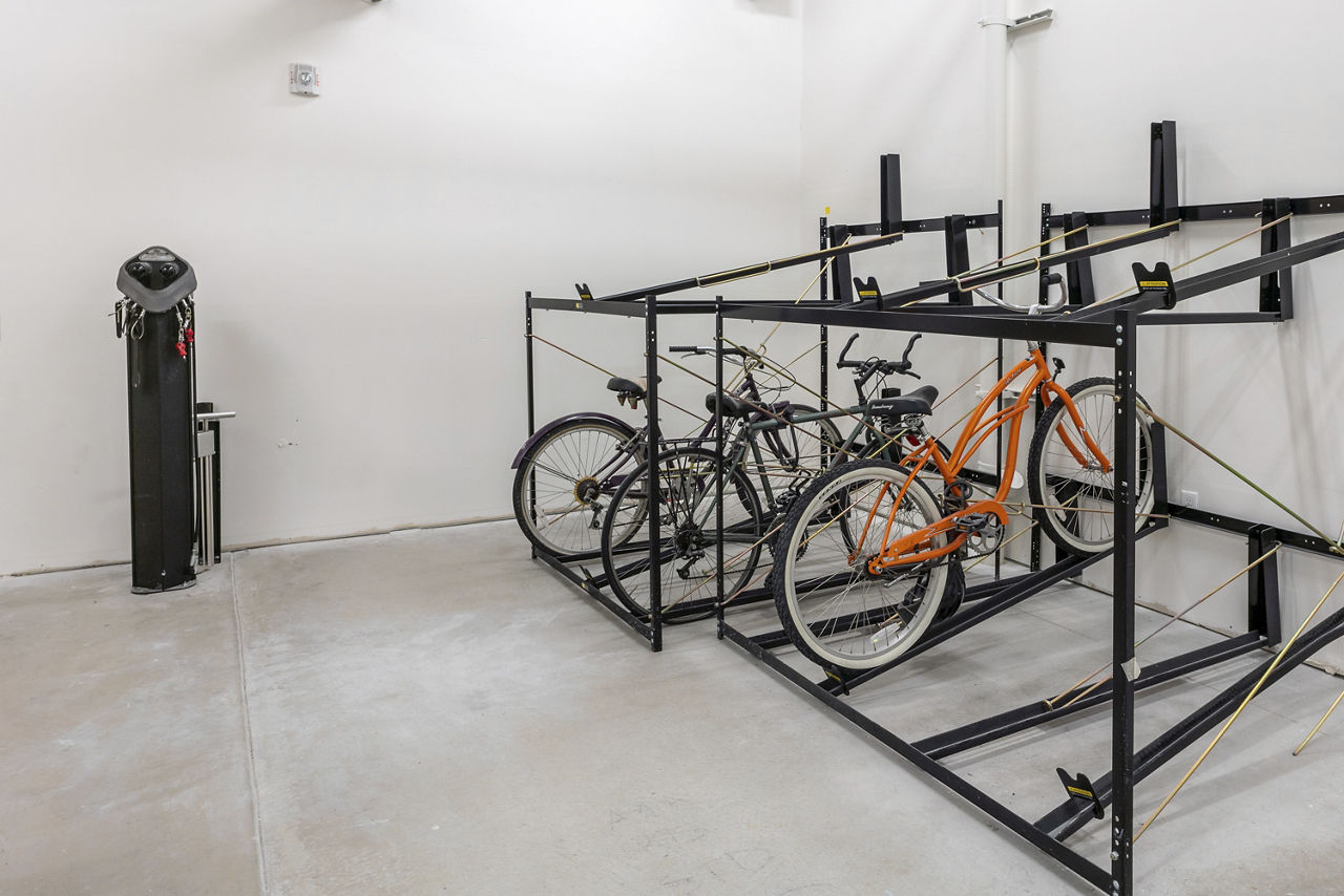 Bike room at Linq