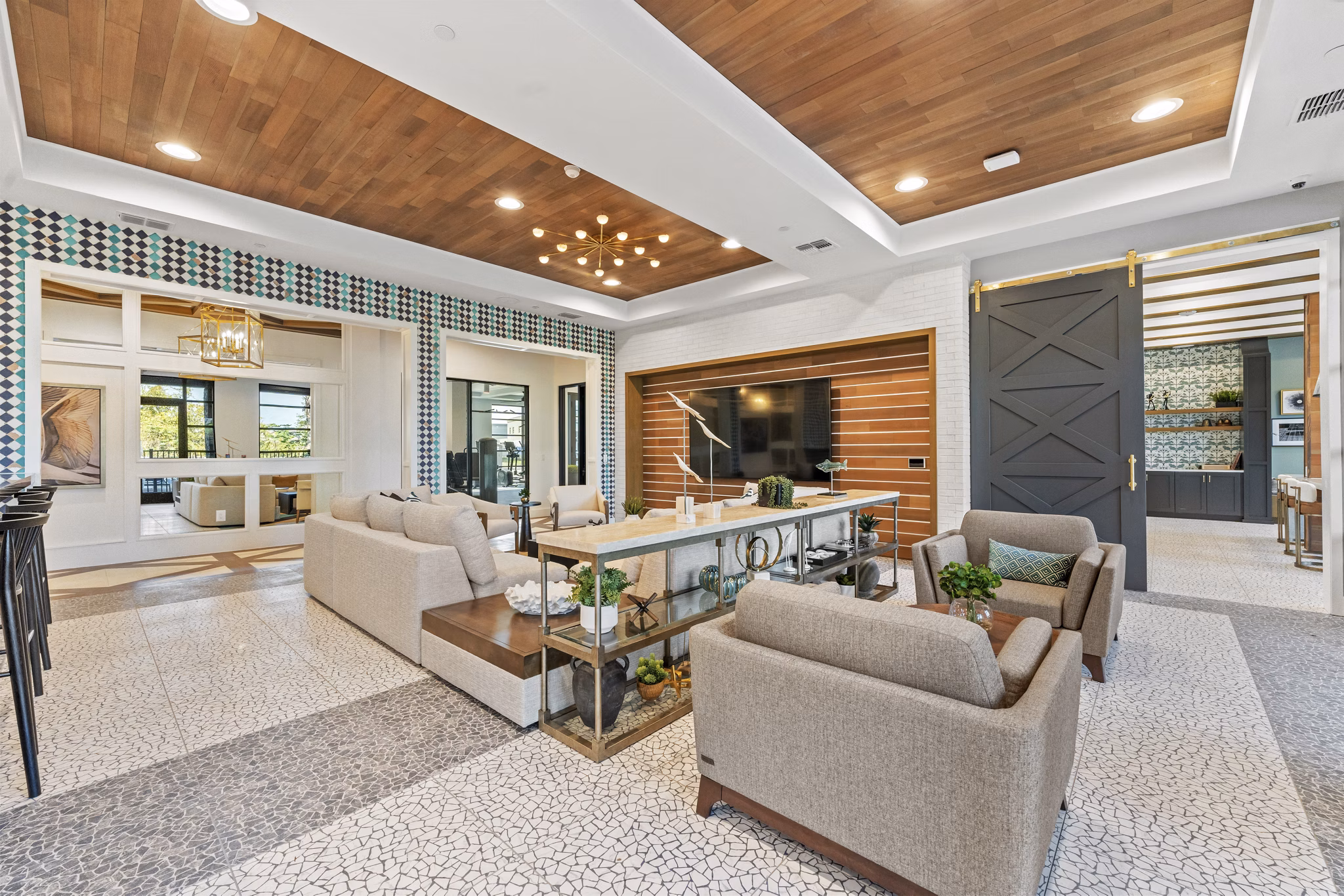 clubhouse at Elan Crown Point Apartments 