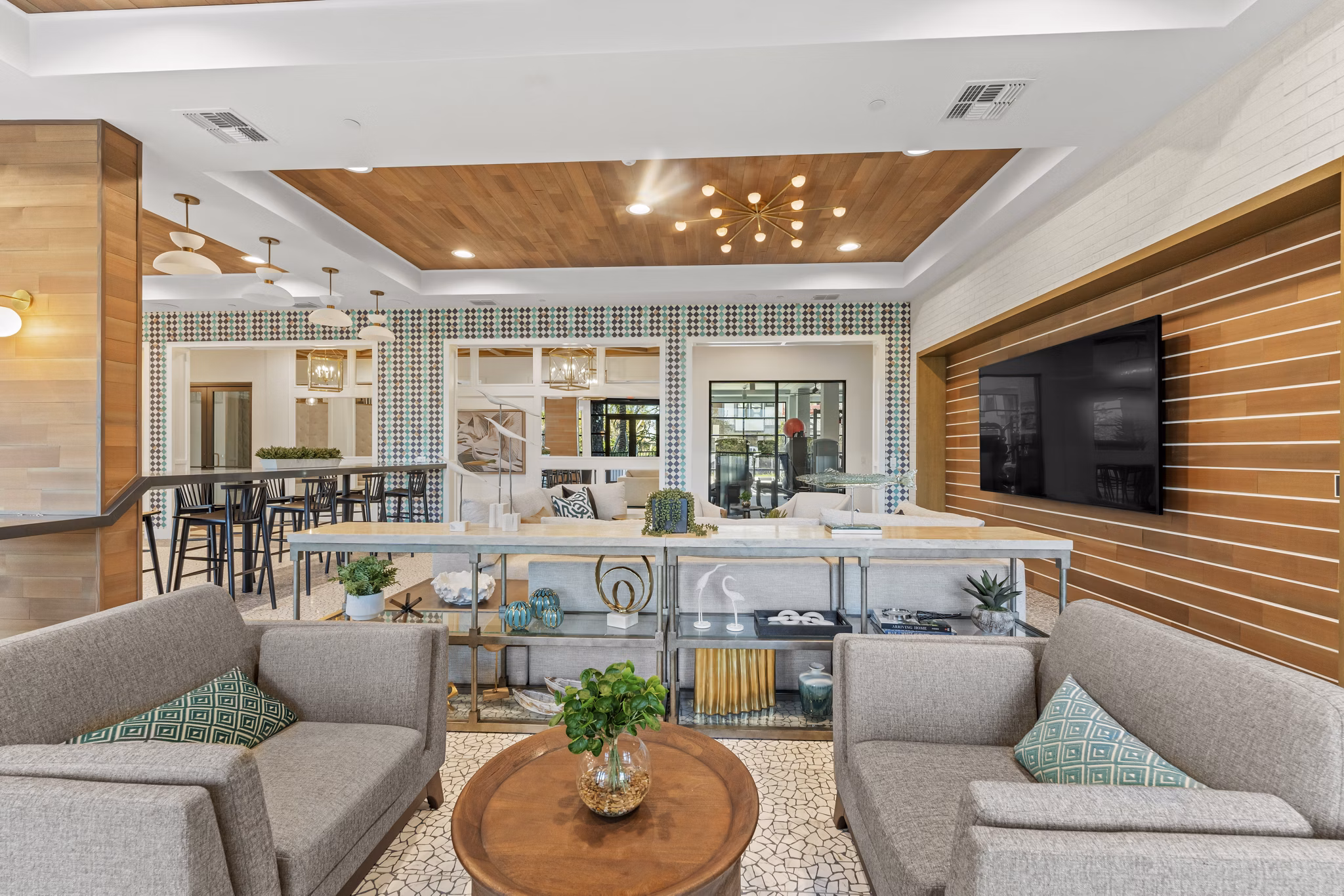 clubhouse at Elan Crown Point Apartments 