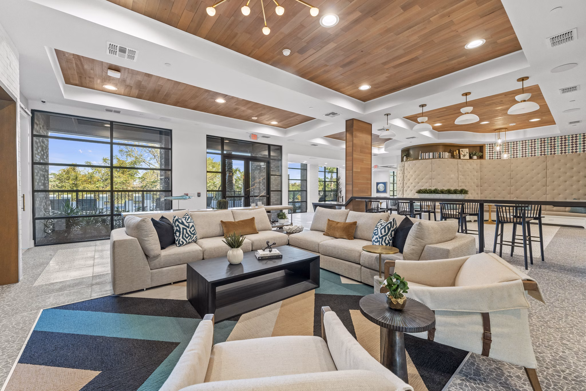 clubhouse at Elan Crown Point Apartments