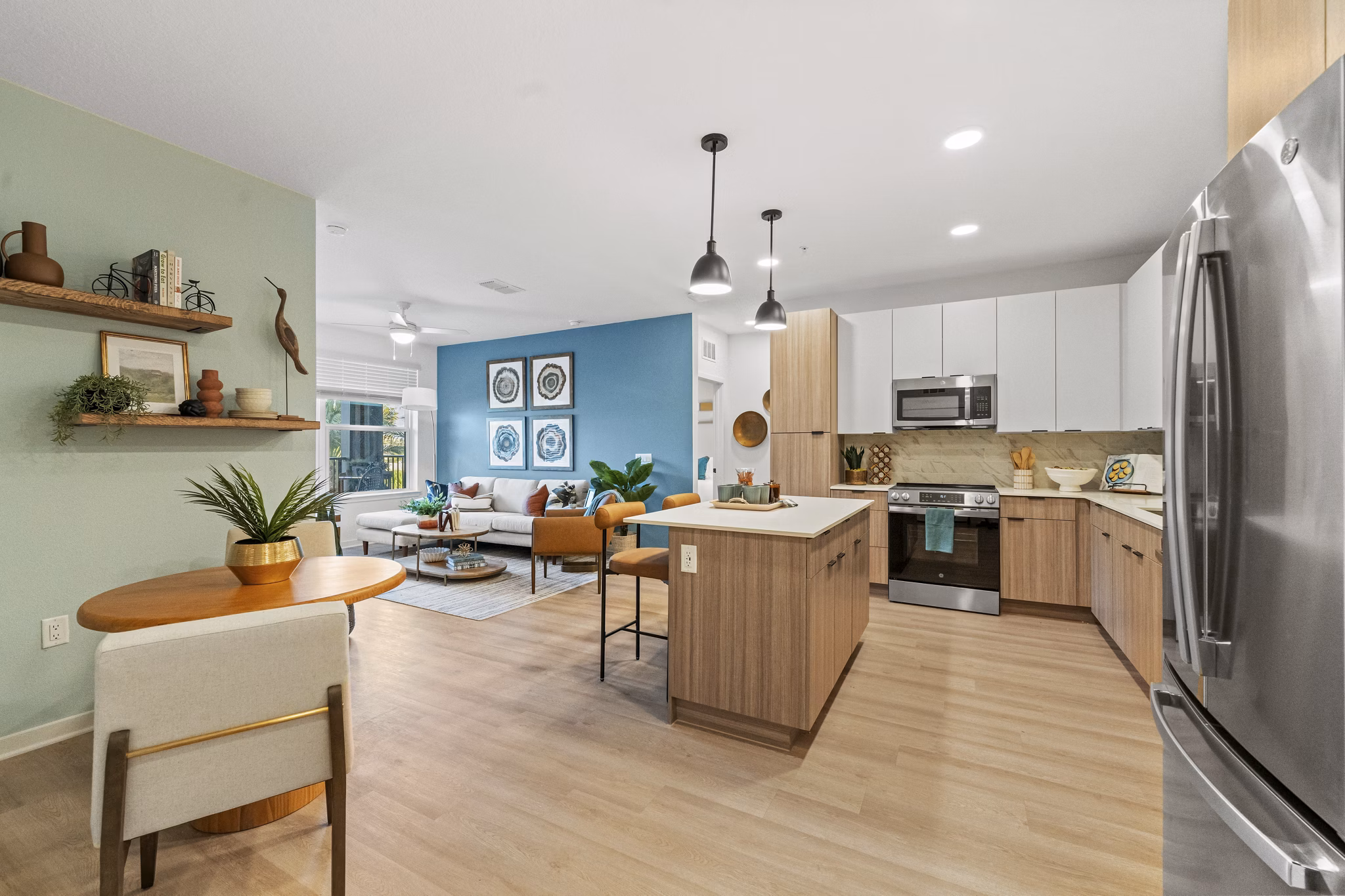 kitchen at Elan Crown Point Apartments