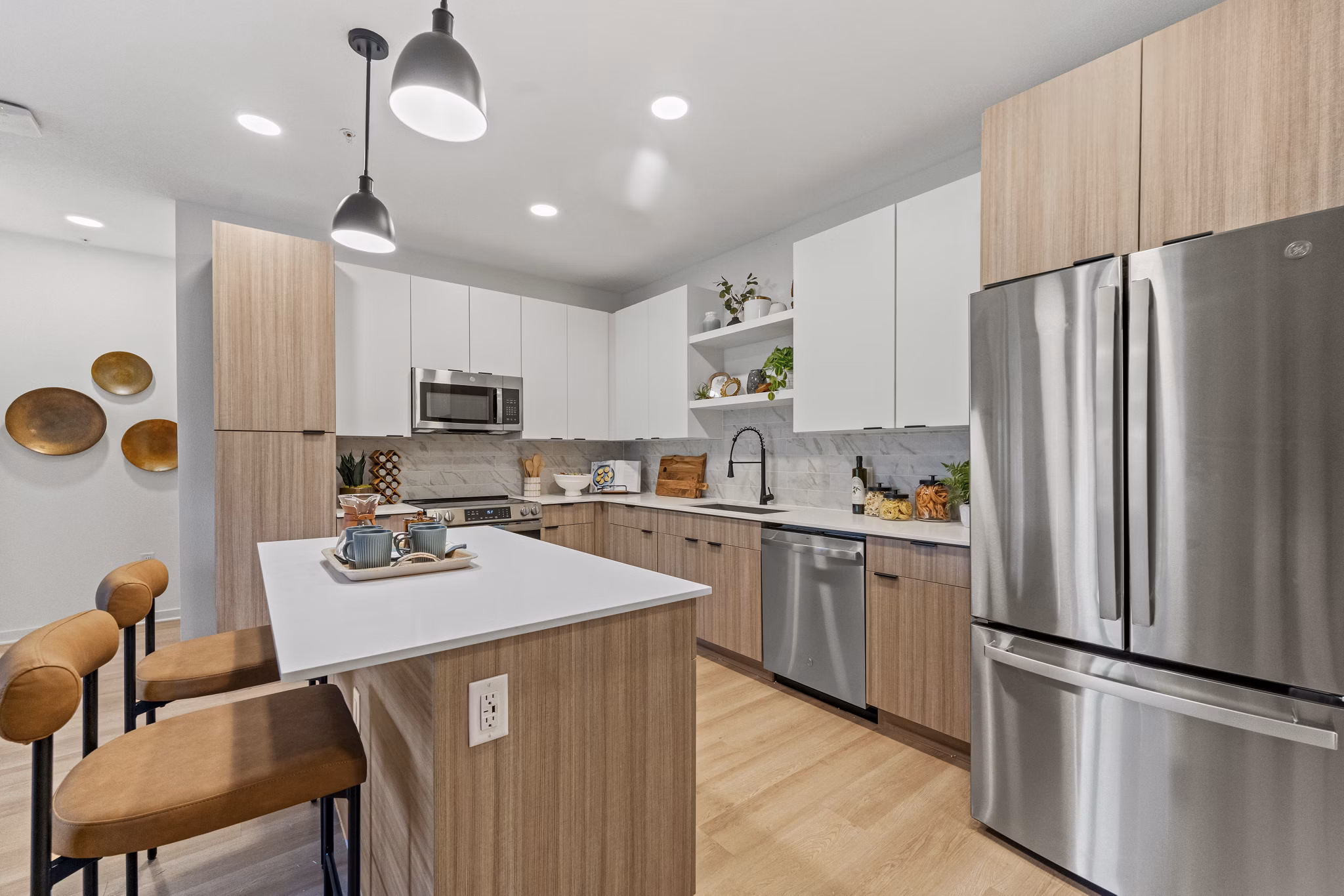 kitchen at Elan Crown Point Apartments 