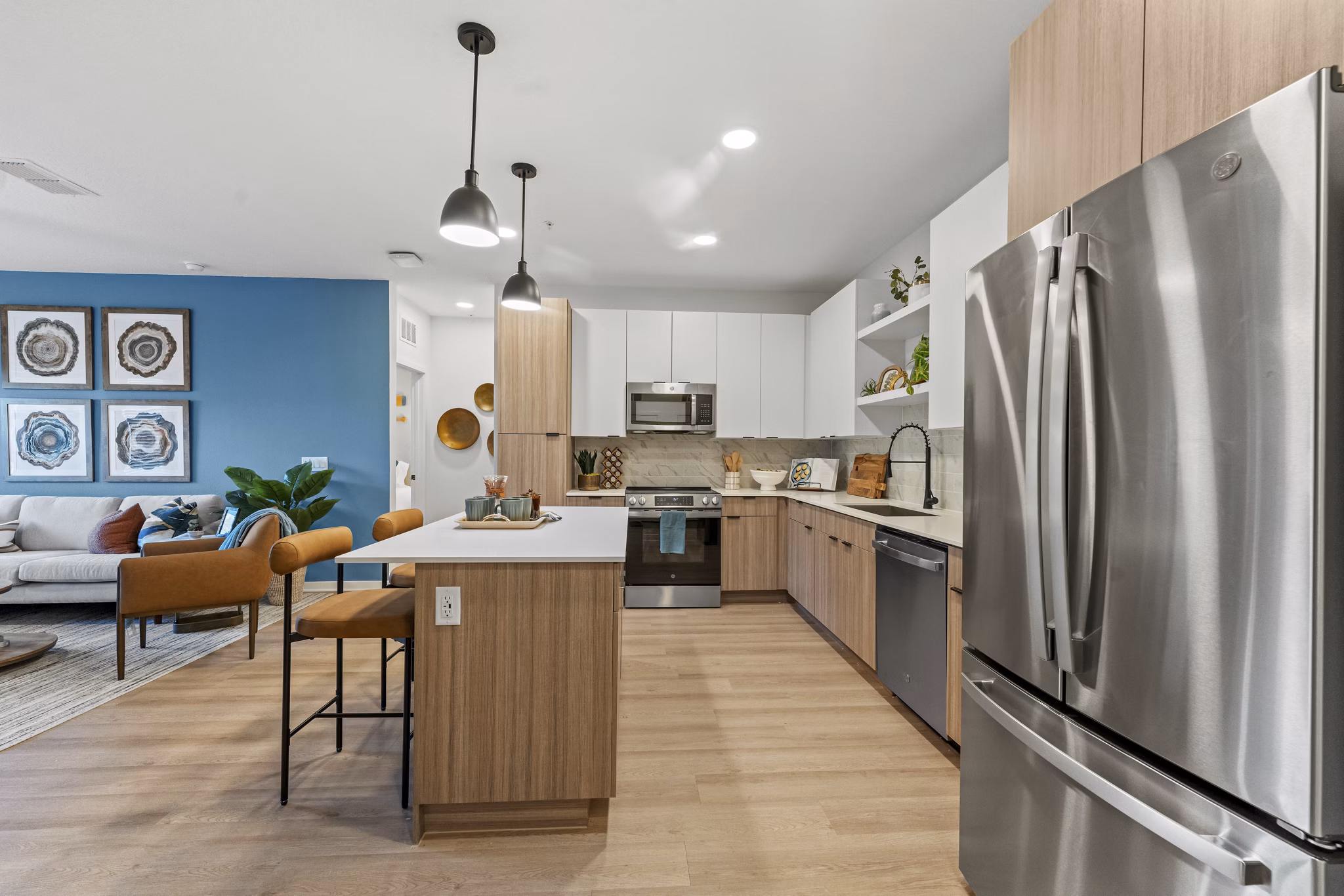 kitchen at Elan Crown Point Apartments 