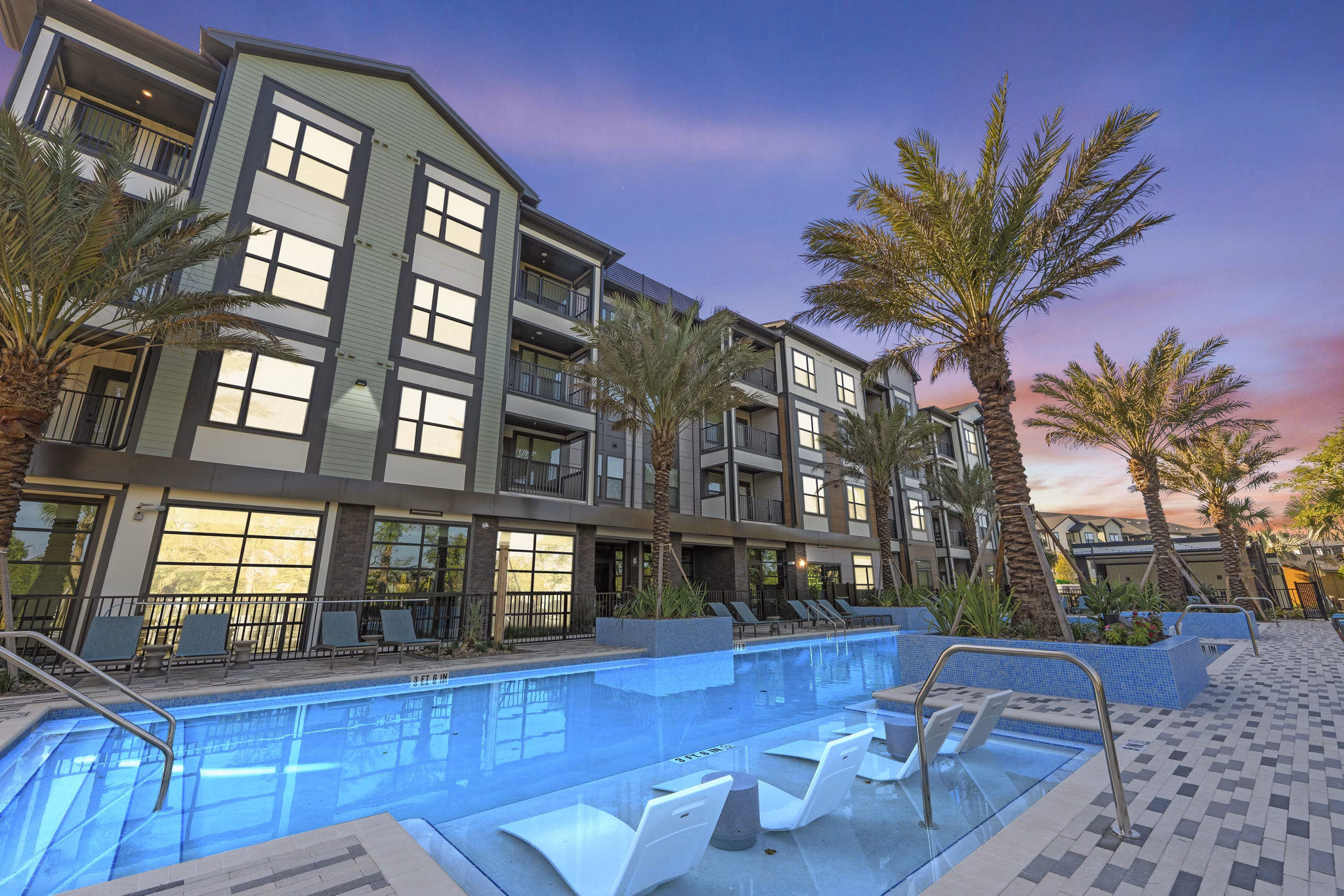 pool at Elan Crown Point Apartments 