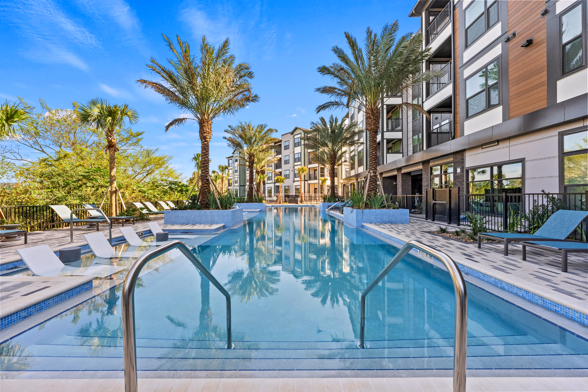 pool at Elan Crown Point Apartments