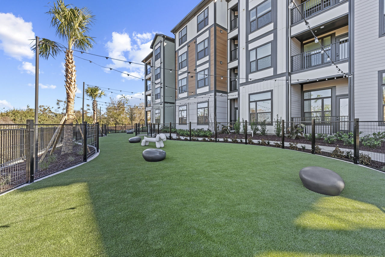 Dog park at Elan Crown Point