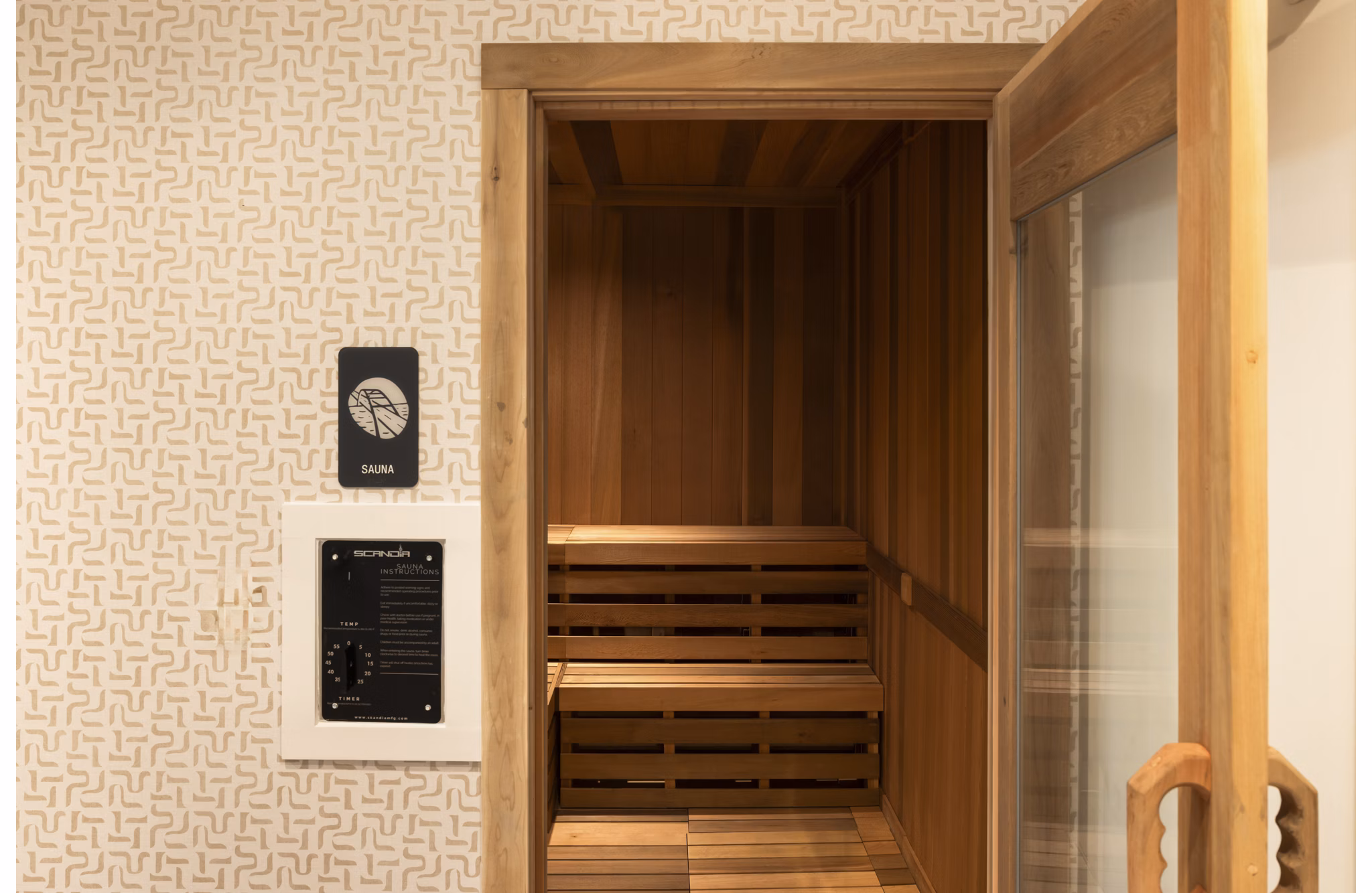 Sauna at Odell Apartments