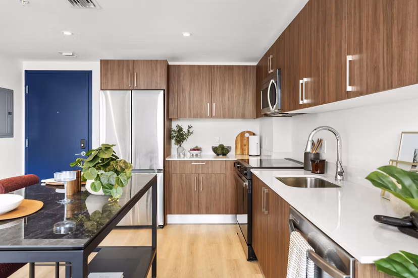 kitchen at Centro City Apartments