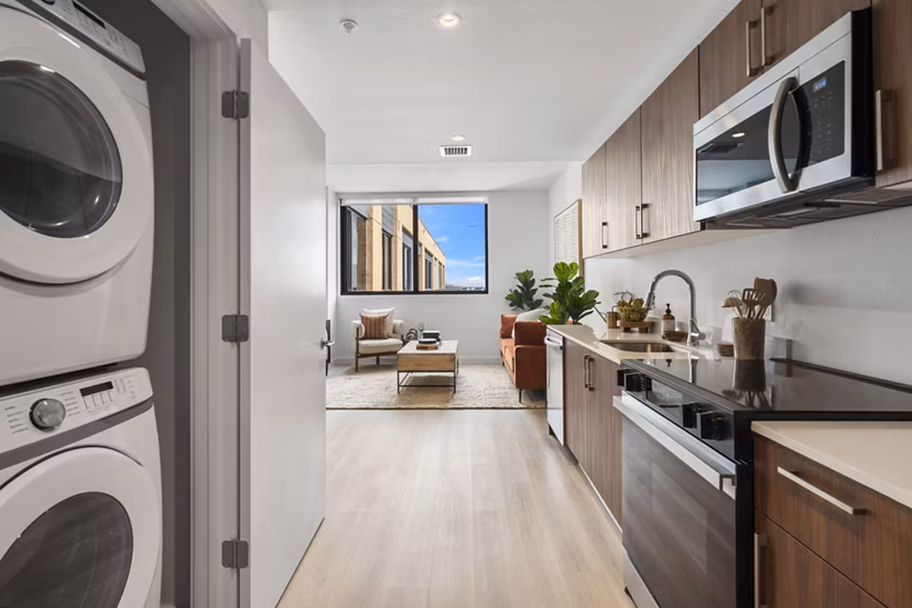 laundry room at Centro City Apartments