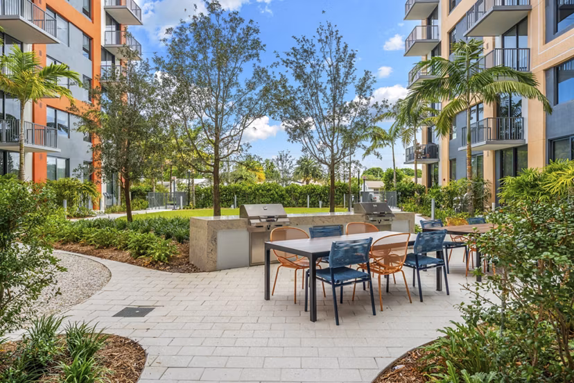 grill area at Centro City Apartments