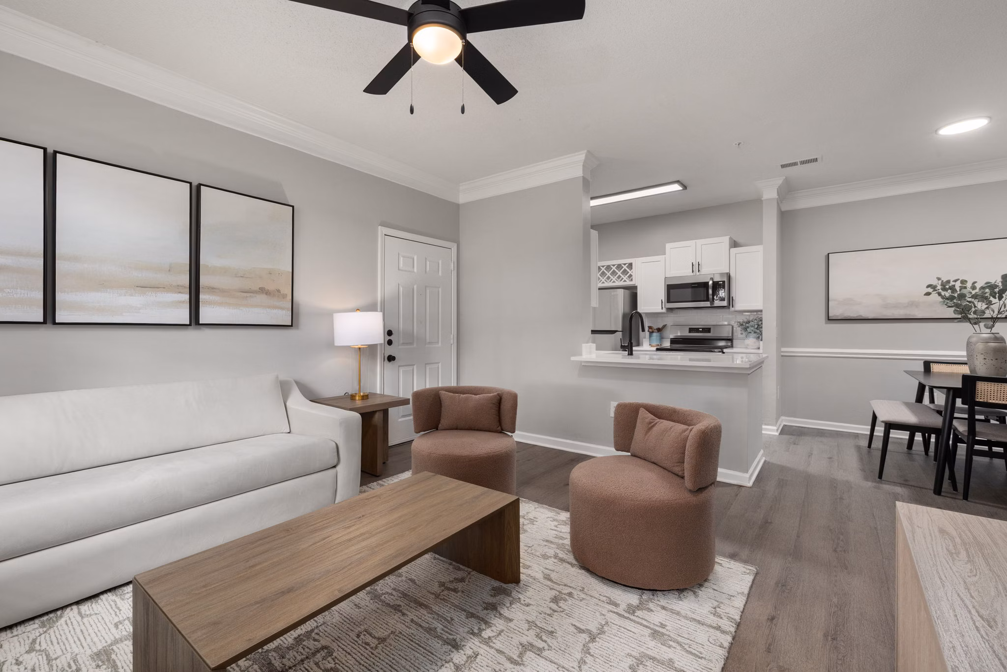 living room at Avana Creekside Apartments