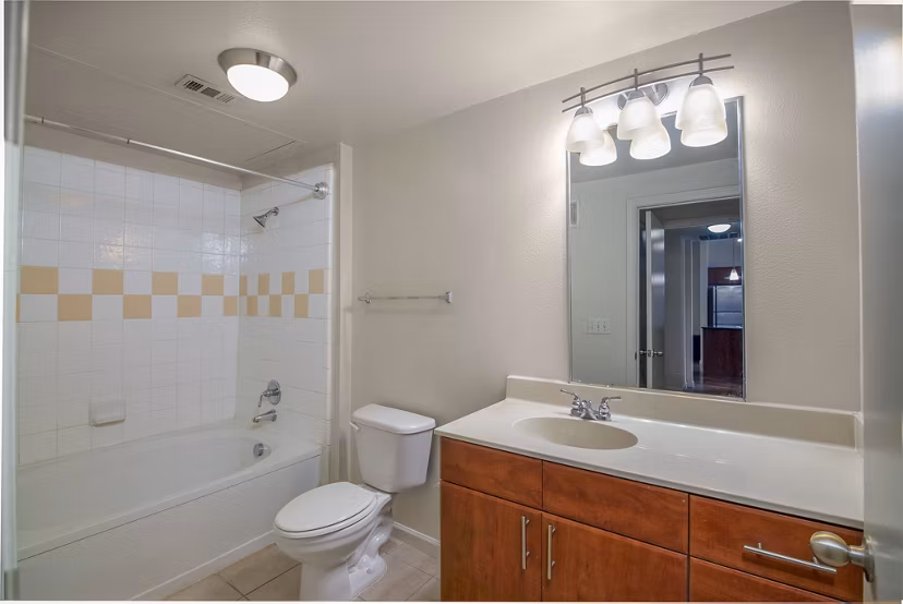 bathroom at Cleo Apartments