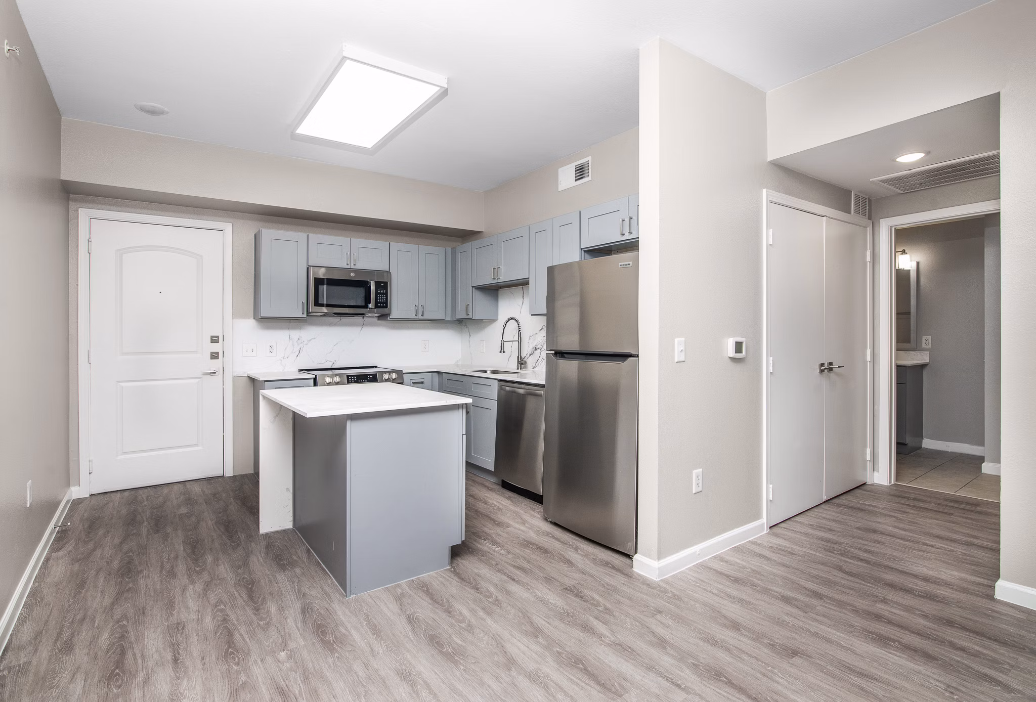 kitchen at Cleo Apartments