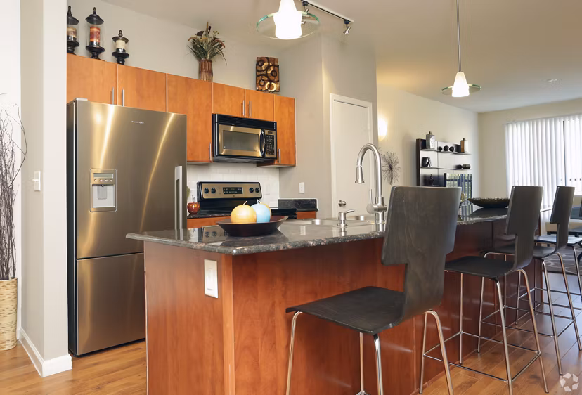 kitchen at Cleo Apartments