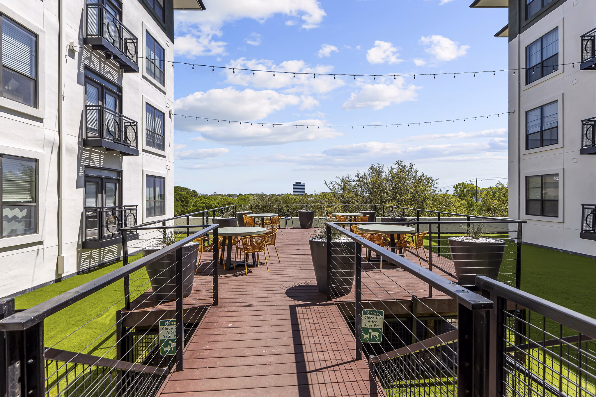patio at Cleo Apartments