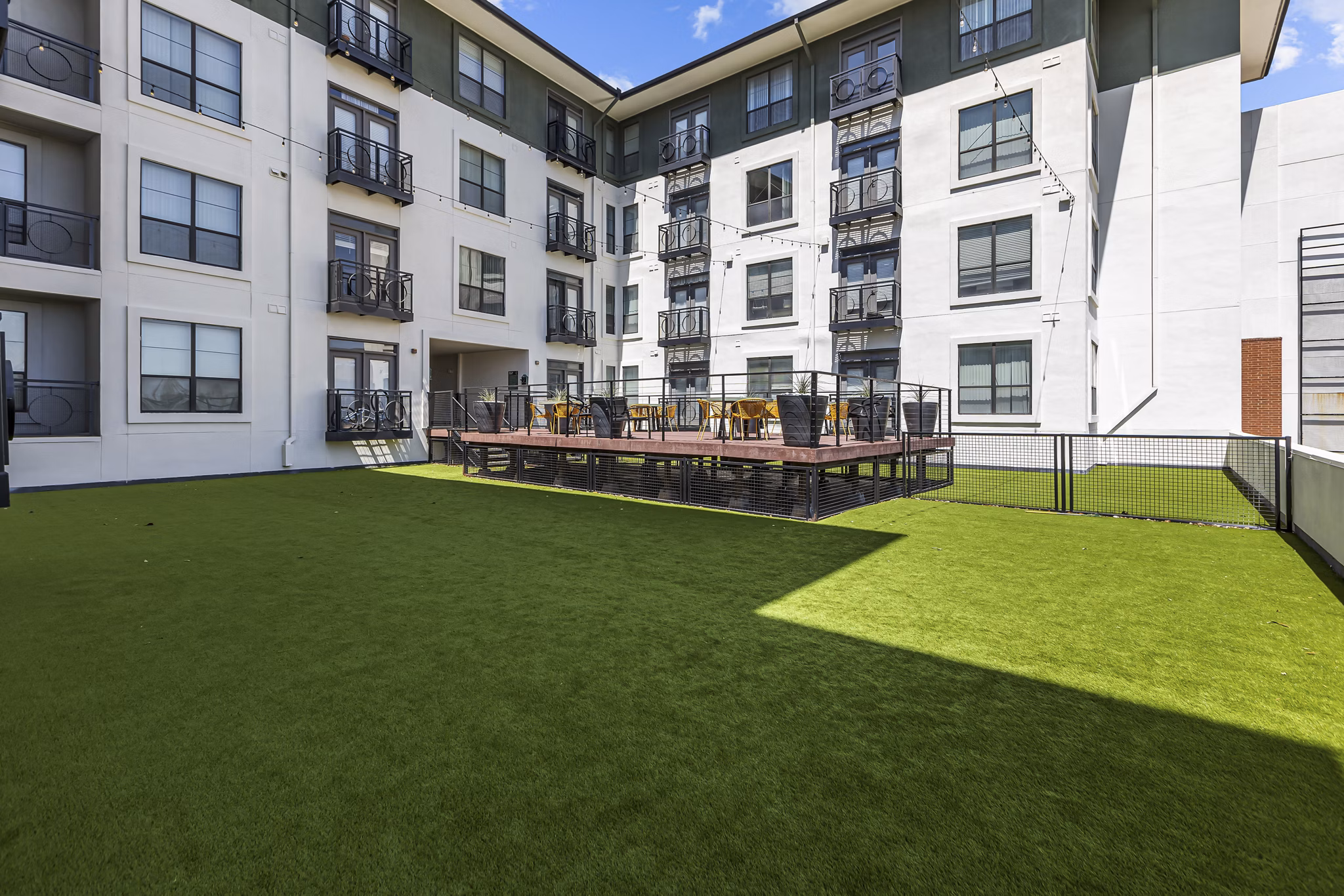 patio at Cleo Apartments