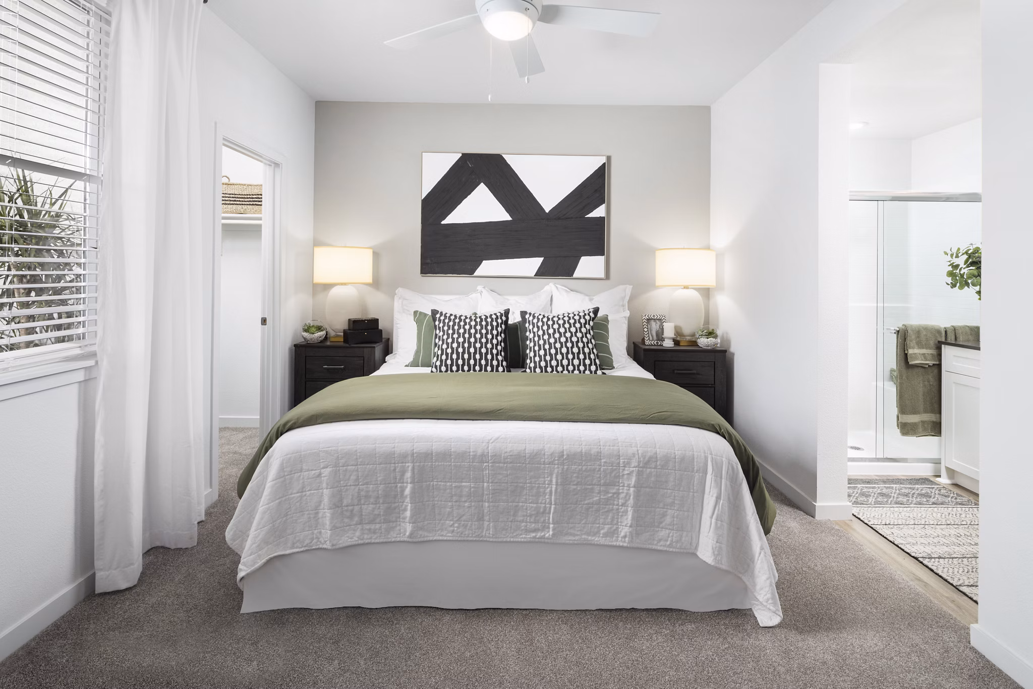 bedroom at Solstice at Fiddyment Ranch Apartments