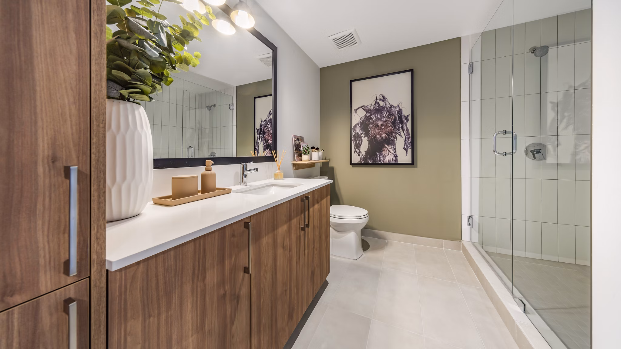 bathroom at Remi on the River Apartments 