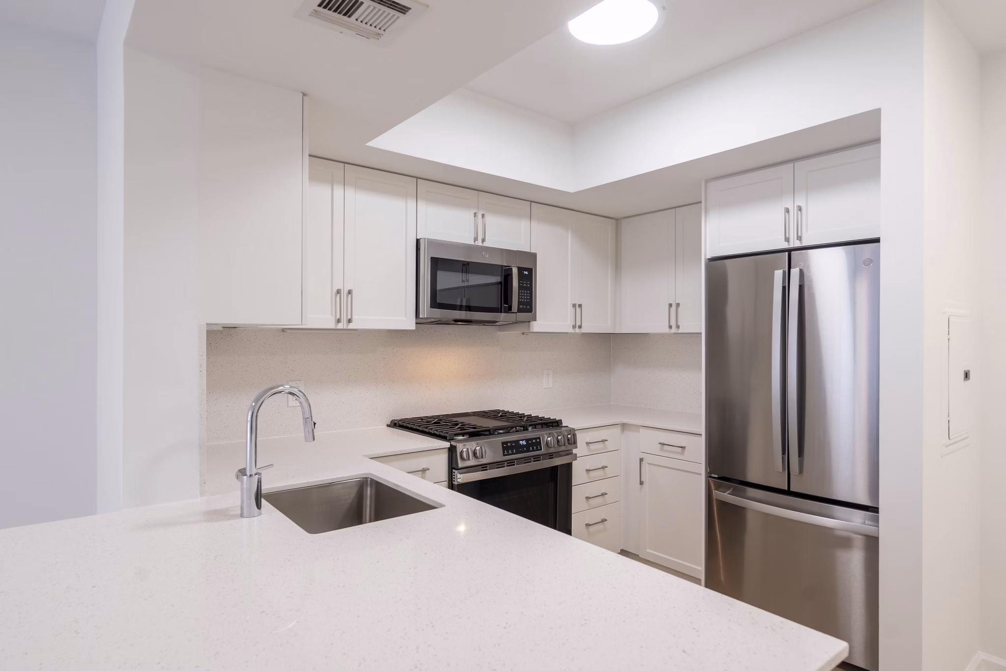 kitchen at The Clarendon Apartments