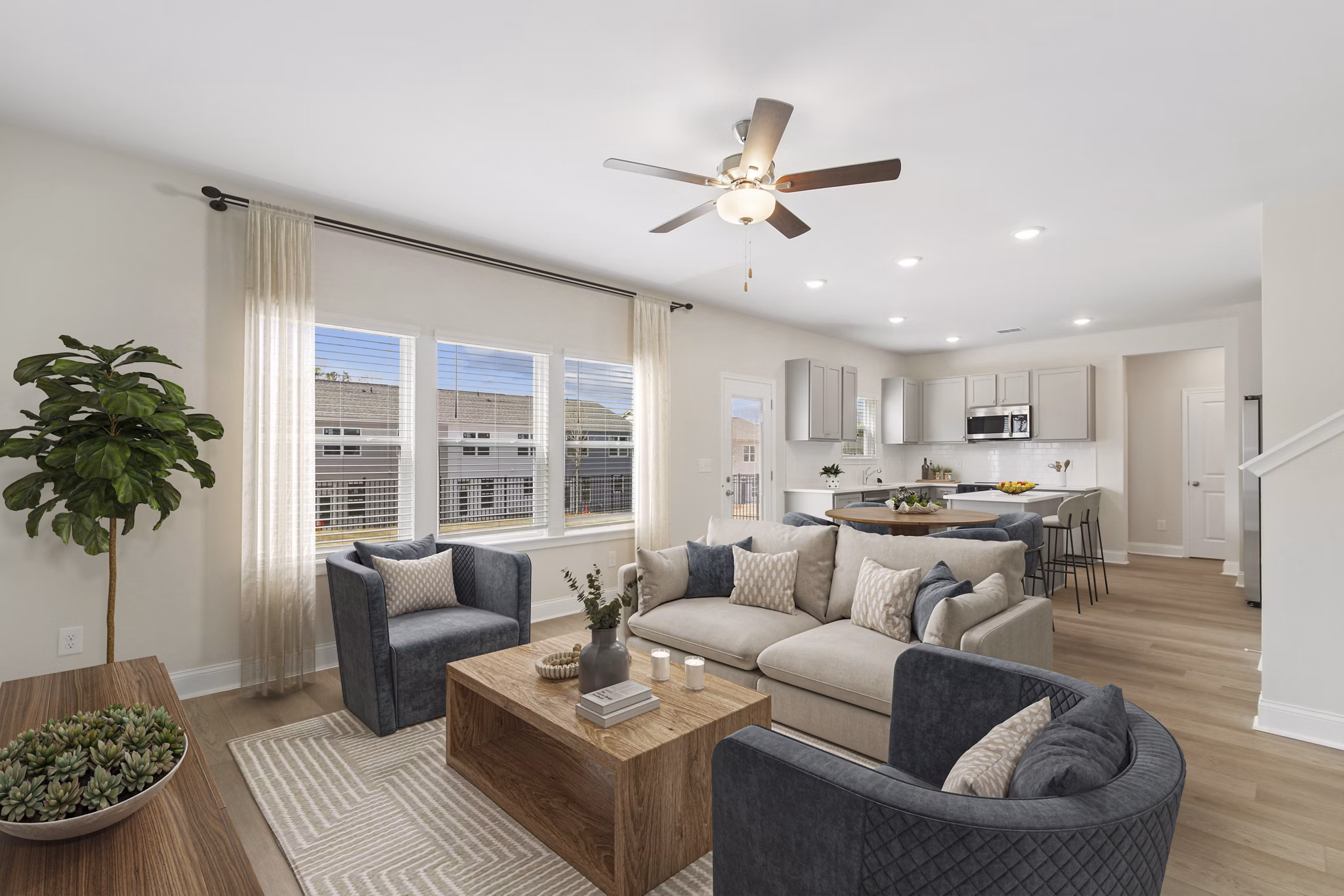 living room at Skymor Panola Apartments
