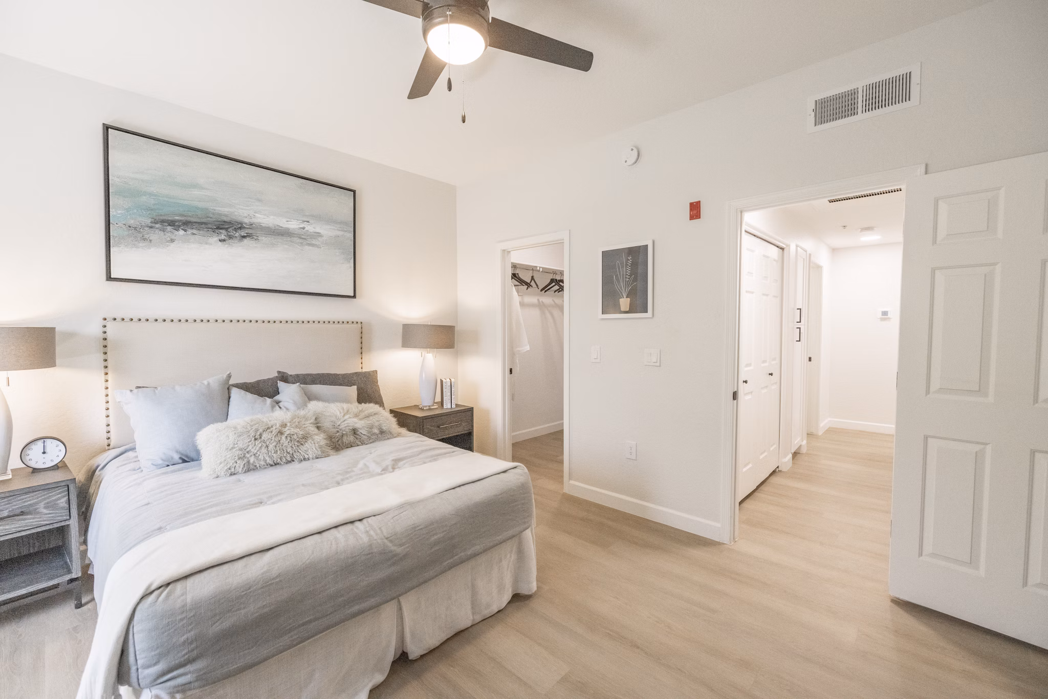 bedroom at Haven Townhomes at P83 Apartments 